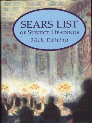 cover image of Sears List of Subject Headings